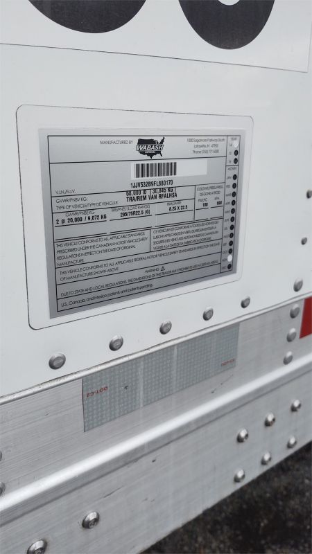 2015 WABASH NATIONAL 53' REEFER 7172832561