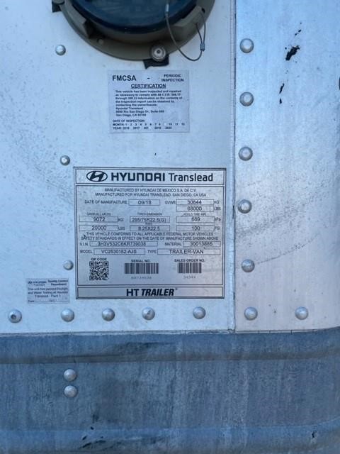 2019 HYUNDAI 8007318028