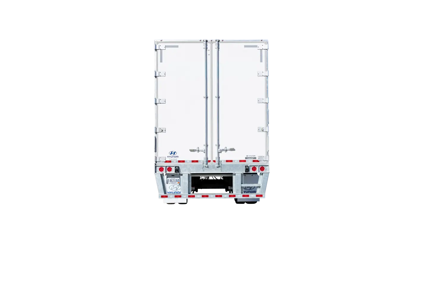 Home 2 Hyundai Composite XT-7 converter dolly with dual axles and galvanized steel frame parked on asphalt