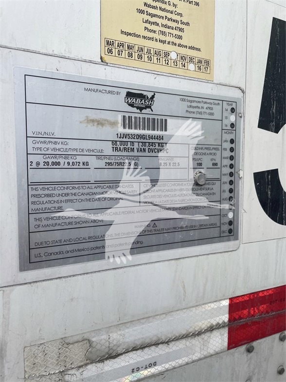 2016 WABASH DVCVHPC 14' DV ROLL DOOR 2016 WABASH DVCVHPC 14' DV ROLL DOOR - image 3 of 6